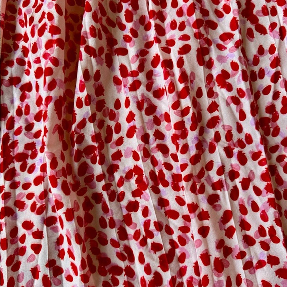 Mother of Pearl Sweet Meadow Kenzie Silk Midi Wrap Skirt pink floral Size 6 GUC - Picture 11 of 15